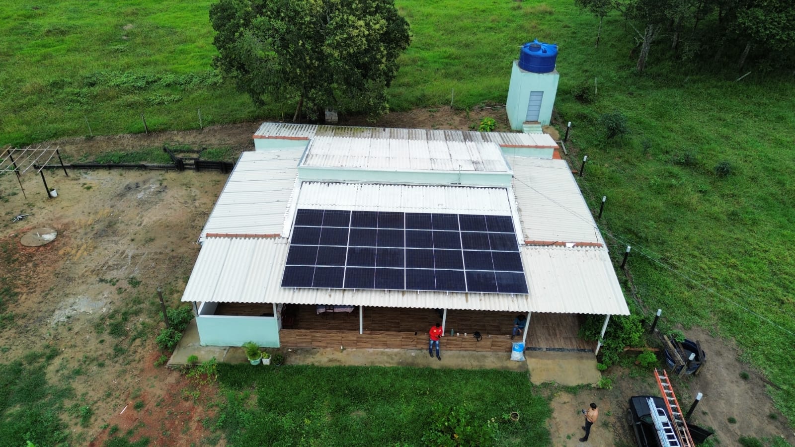 Instalação na fazenda em Itaberaí – Goiás